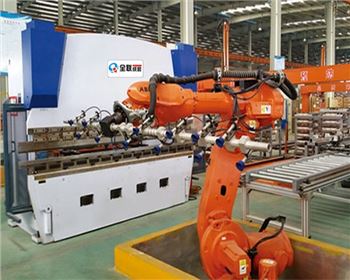 河南數控(kong)折彎機自動上下(xià)料機器人自動化(huà)生産線