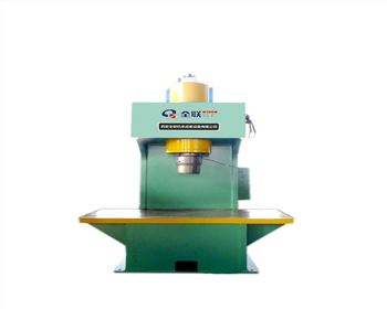 單(dān)柱校正壓裝(zhuang)液壓機結構(gou)與特點：